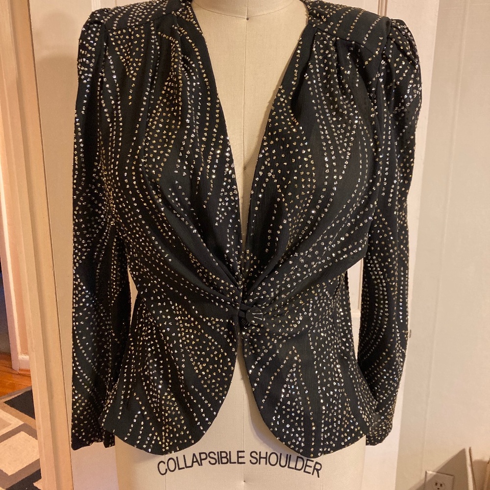 Black  glitter blazer